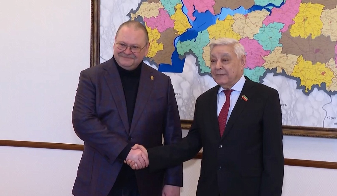 Олег Мельниченко в Казани провел встречу с председателем Госсовета РТ Фаридом Мухаметшиным